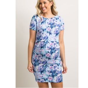 NWOT Pinkblush Fitted Floral Maternity Dress